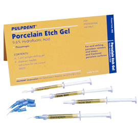 Dental Porcelain Etch Gel Syringe – Pulpdent 590-PEG - Dentamed USA