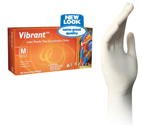 Dental Vibrant™ Micro-Textured Latex Gloves 100/bx - Aurelia® 705-98225