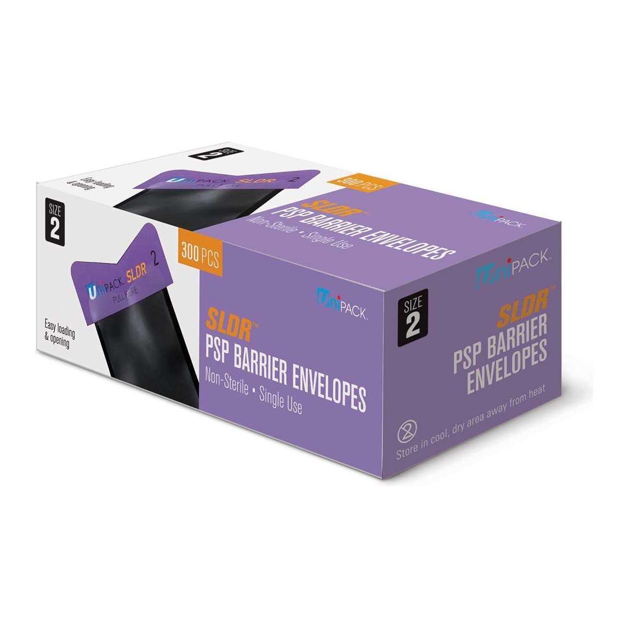 Unipack SLDR PSP Phosphor Plate Barrier Envelopes - 790-UBE-8160 - DENTAMED USA