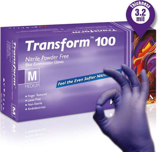 Transform Nitrile Powder-Free Examination Gloves 200/pk - Aurelia 705-98895