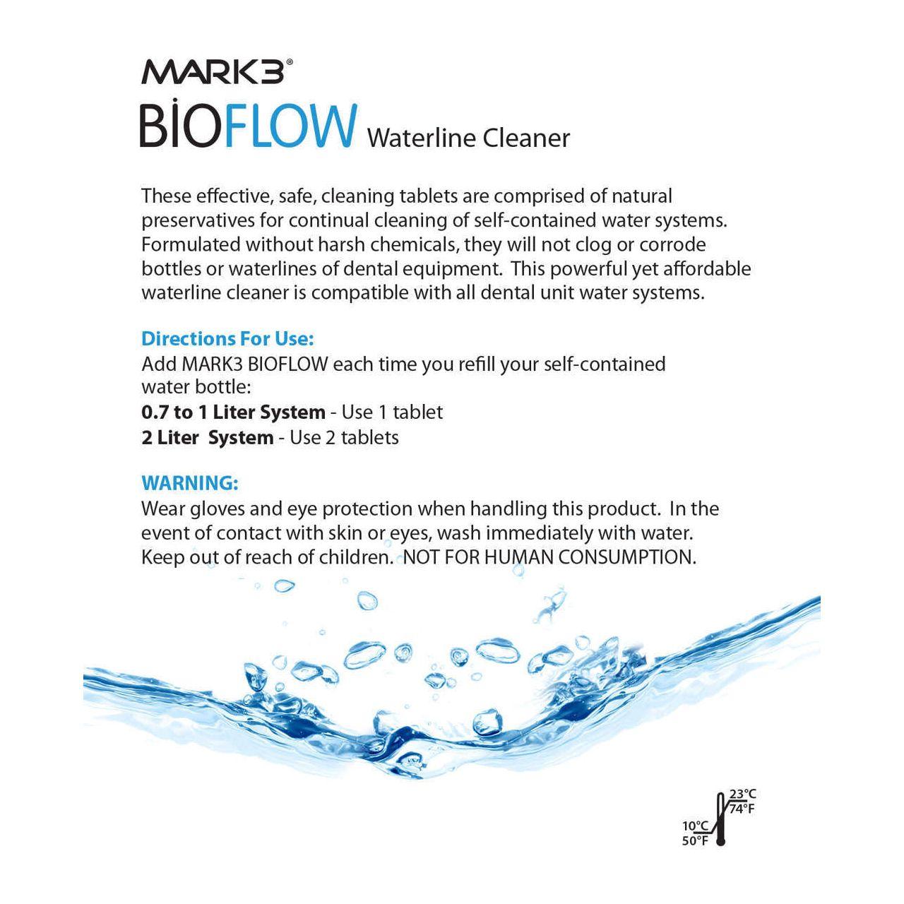 MARK3 BIOFLOW Water Line Cleaner 60/bx 100-7680 - DENTAMED USA