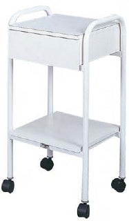 Mini Caddy w/Drawer & Shelf & Painted Frame