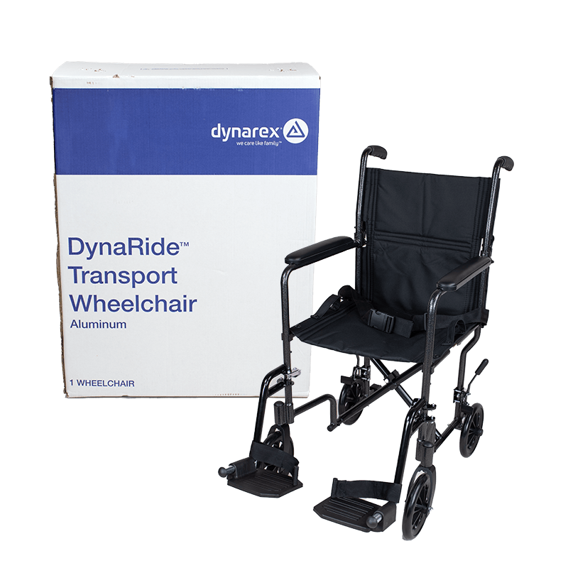 Dynarex Transport Wheelchairs - Aluminum 10250 - DENTAMED USA