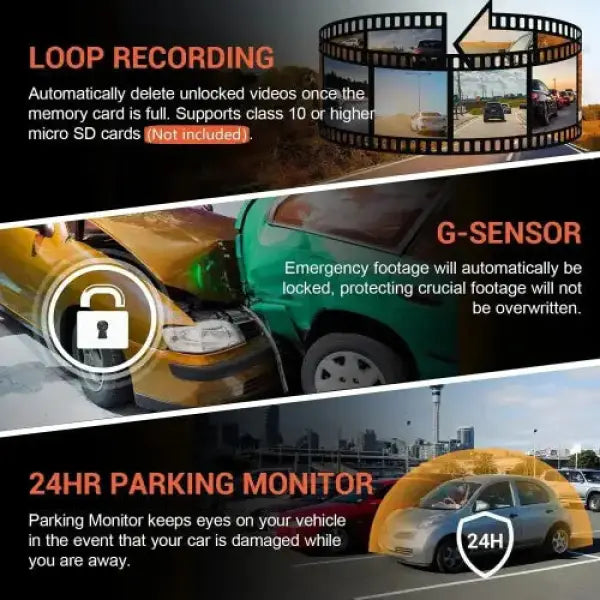 1080P Car Dvr WIFI Dash Cam for Cars Dual Camera for Vehicle Recorder Video Rear View Camera Black Box Car Accsesories