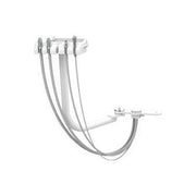 ADS Dental chair-mounted swing rear assistant vacuum package for dental units, featuring hoses and control components.