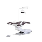 ADS AJ16 Orthodontic Dental Chair with built-in light, featuring adjustable headrest and armrests for patient comfort.