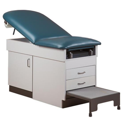 Clinton 8890 Family Practice Exam Table with Step Stool 8890 Chiropractic Tables 