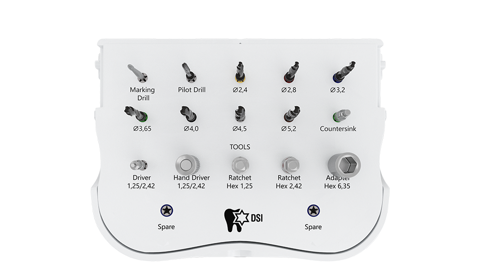 DSI SK001 New Stepped Drills Surgical Kit