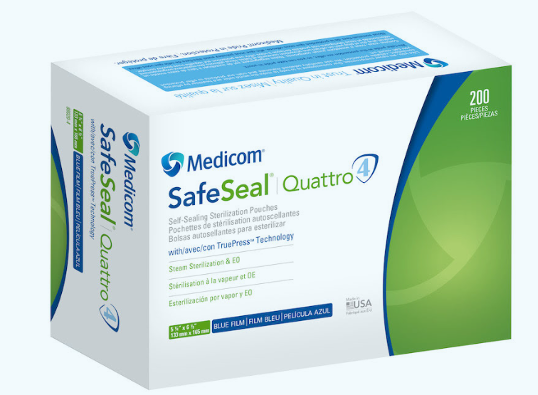 MEDICOM SAFESEAL® QUATTRO STERILIZATION POUCHES