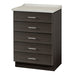 Clinton Fashion Finish Molded Top Treatment Cabinet with 5 Drawers  8805-AF - DENTAMED USA