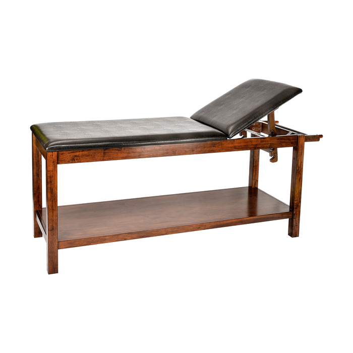 Viva Comfort Noble-Line Mahogany Wooden Exam Table With Full Shelf 996-03-MA