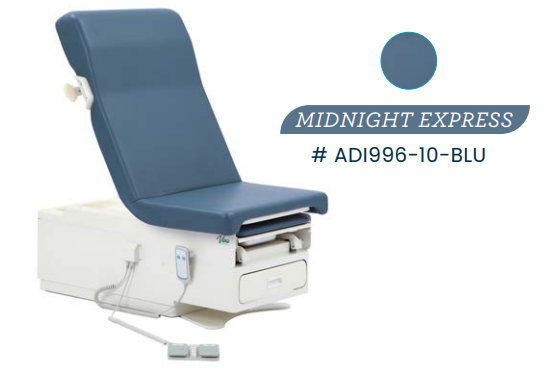 Viva Comfort Pointe Power Exam Table 996-10-Black/Blue