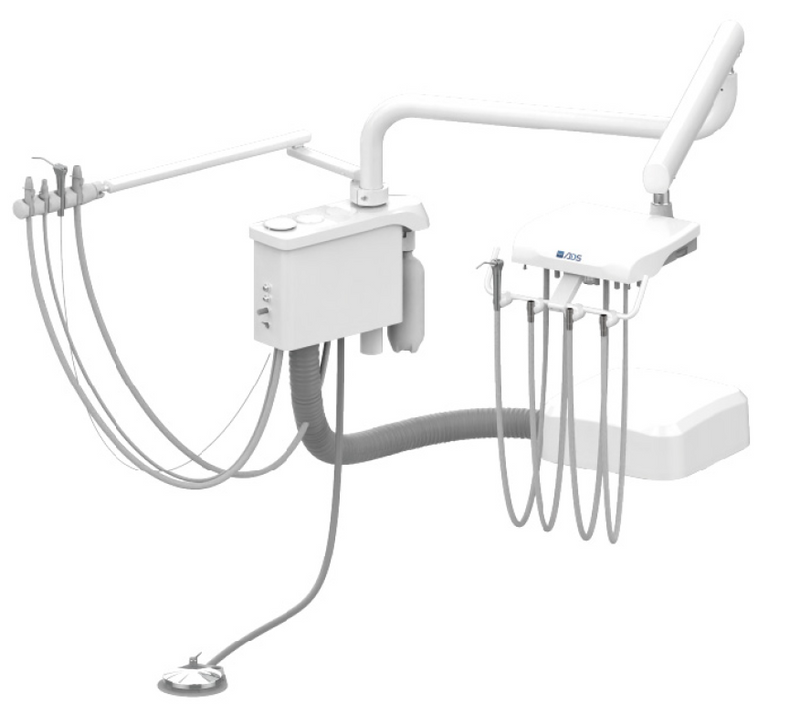 ADS Classic 100 Dental delivery system, compact unit with handpiece holders and control panel, designed for efficient dental procedures.