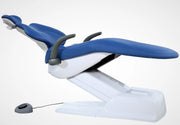 ADS Dental AJ12 patient chair with adjustable headrest and plush upholstery, designed for comfortable dental procedures.