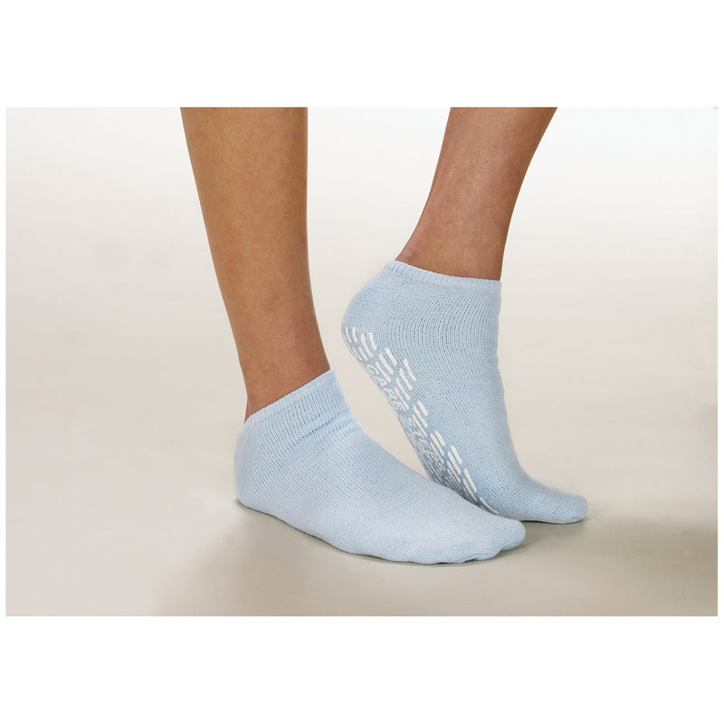 Adult Slippers, 4X-Large Bariatric, Double-Sided Print, Heather Grey, 4 dz/cs