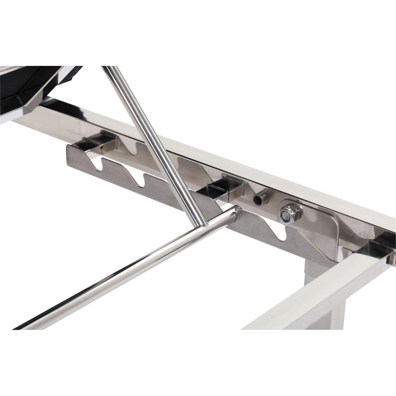 Viva Comfort Noble-Line Treatment Table with Shelf and Adjustable Back ADI996-02-BLK - DENTAMED USA