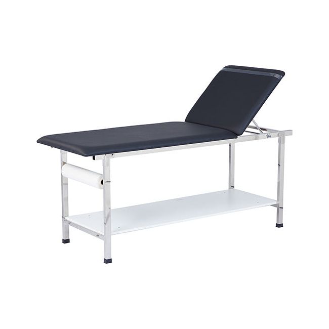 Viva Comfort Noble-Line Treatment Table with Shelf and Adjustable Back ADI996-02-BLK