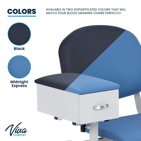 Viva Comford Padded Blood Drawing Chair with Drawer - DENTAMED USA