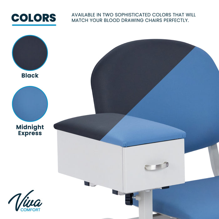 Viva Comford Padded Blood Drawing Chair with Drawer