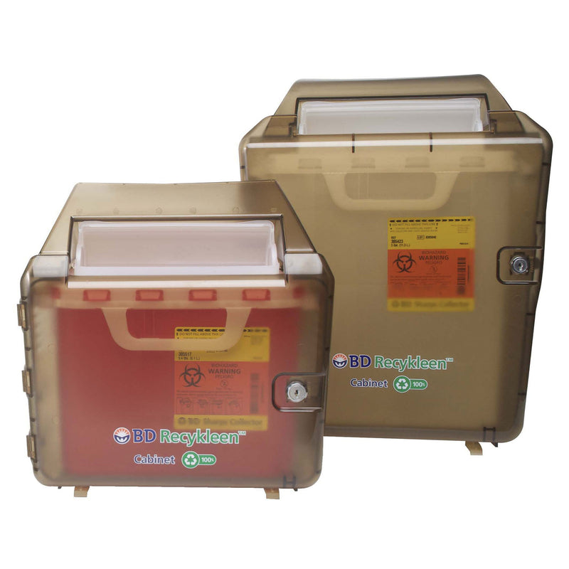 Recycled Brown Locking Wall Cabinet, Shield, 5.4 Qt (60 ea/plt) (Continental US Only) (Drop Ship Requires Pre-Approval)