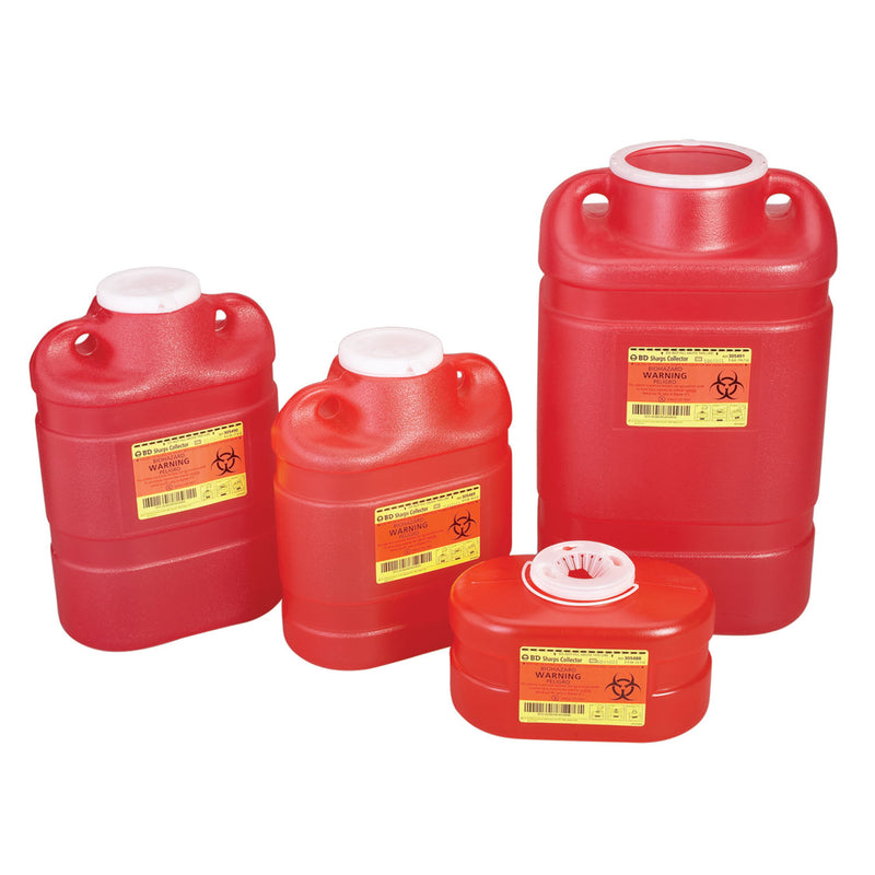 Sharps Collector, 5 Gallon, X-Large, Large Funnel, 8/cs (9 cs/plt) (Continental US Only) (Drop Ship Requires Pre-Approval)