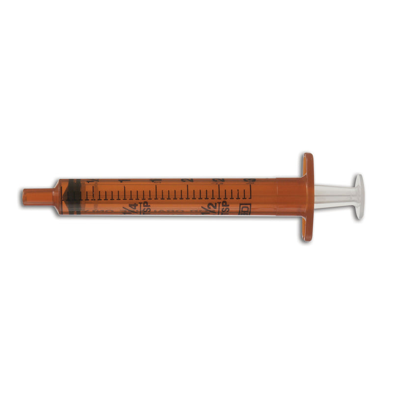 Oral Syringe, Amber, 10mL, Tip Cap, 100/pk, 5 pk/cs (Continental US Only) (Drop Ship Requires Pre-Approval)