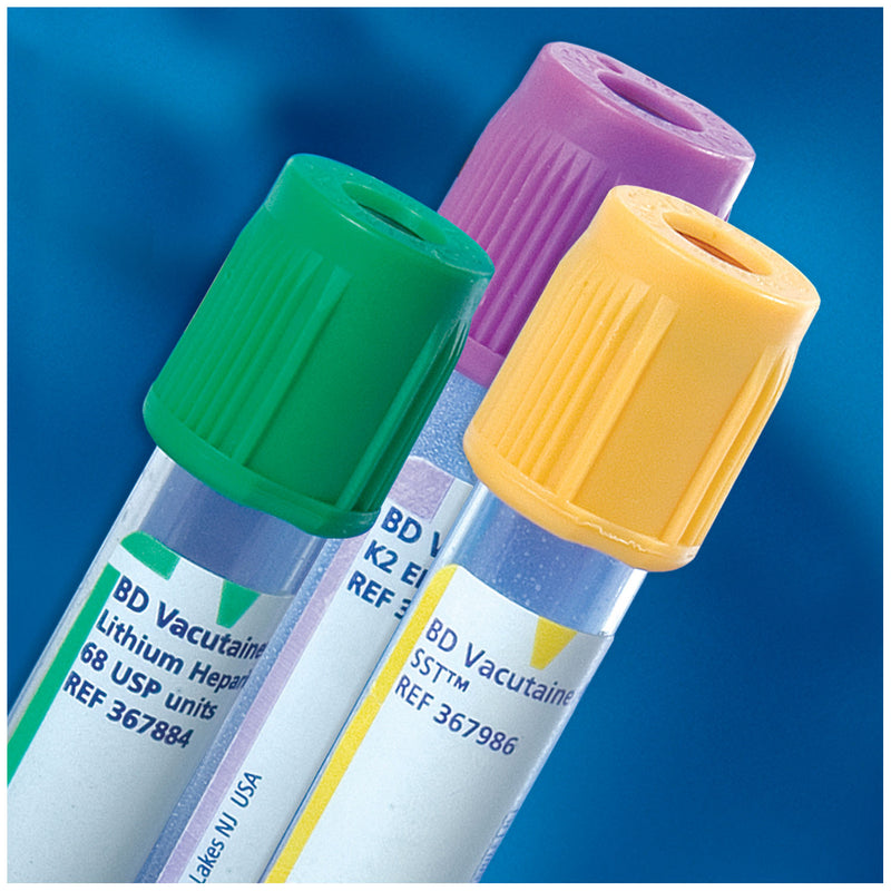 Plastic Tube, Hemogard Closure, 13mm x 100mm, 6.0mL, Lavender, Paper Label, K2EDTA (bxray coated) 10.8mg, 100/pk, 10 pk/cs (Minimum Expiry Lead is 90 days) (Temp Sensitive; Non-Returnable) (Continental US Only) (Drop Ship Requires Pre-Approval)
