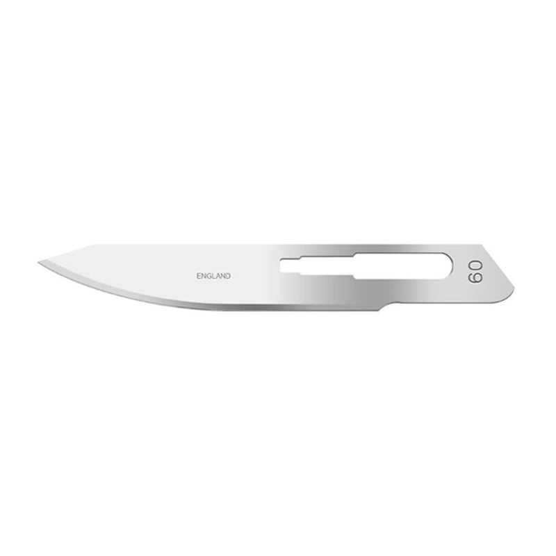 Blade, Carbon Steel, Size 60, Non-Sterile, Single Foil, 100/bx (DROP SHIP ONLY)