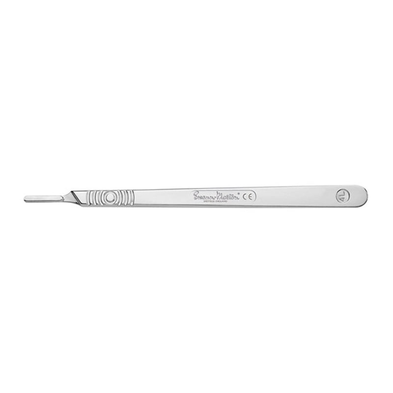 Surgical Handle, Stainless Steel, Fits Blades 18-27, Size 4, Long (DROP SHIP ONLY)