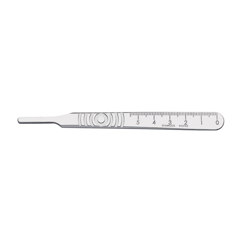 Surgical Handle, Stainless Steel, Fits Blades 18-27, UDI Compliant, Size 4 (DROP SHIP ONLY)