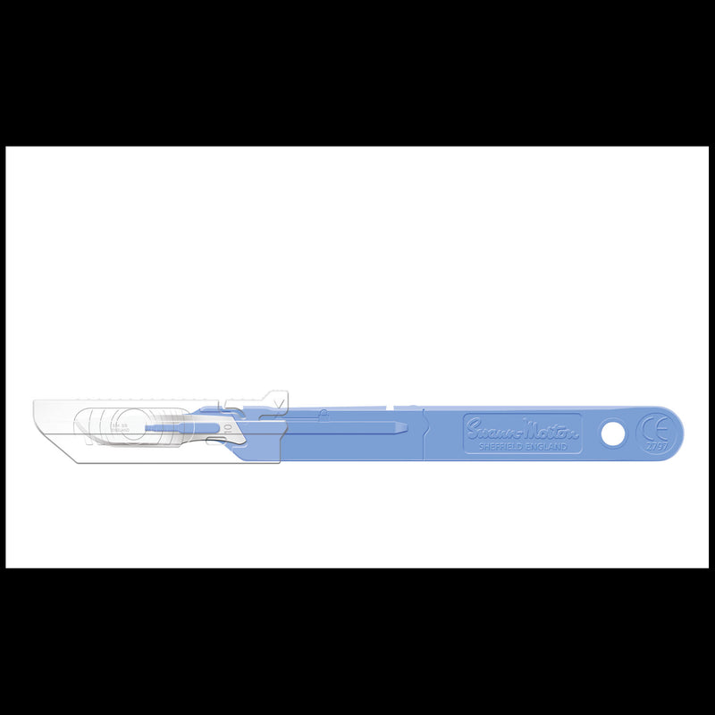 Safety Scalpel No. 10 with Retracting Guard, BULK, Non-Sterile, 500/bx (DROP SHIP ONLY)