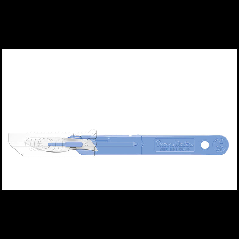 Safety Scalpel No. 23 with Retracting Guard, BULK, Non-Sterile, 500/bx (DROP SHIP ONLY)