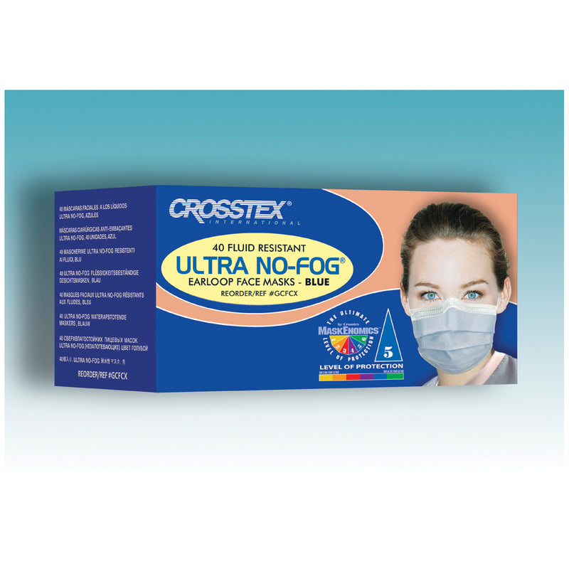 ASTM Level 3 Mask, Latex Free (LF), Blue, 40/bx, 10 bx/ctn