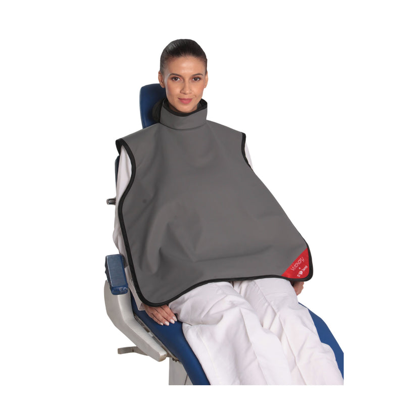 Lead Apron Adult W/Collar Grey (DROP SHIP ONLY)