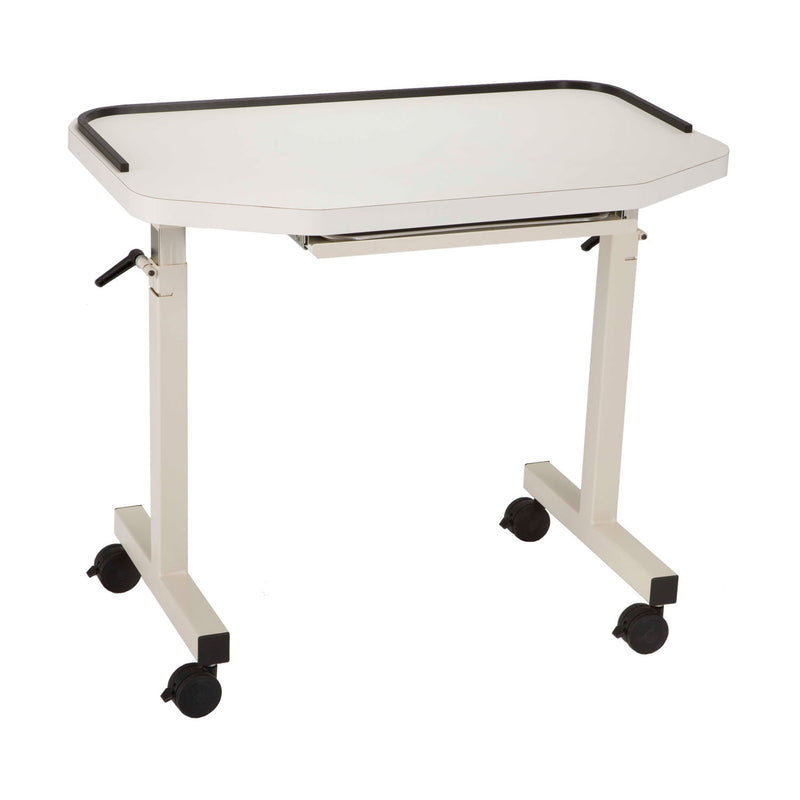 OSIT-1000 Instrument Table, with Edge Guard, Laminate-Crystal, Trim-White (DROP SHIP ONLY) (Continetal US & Canada)