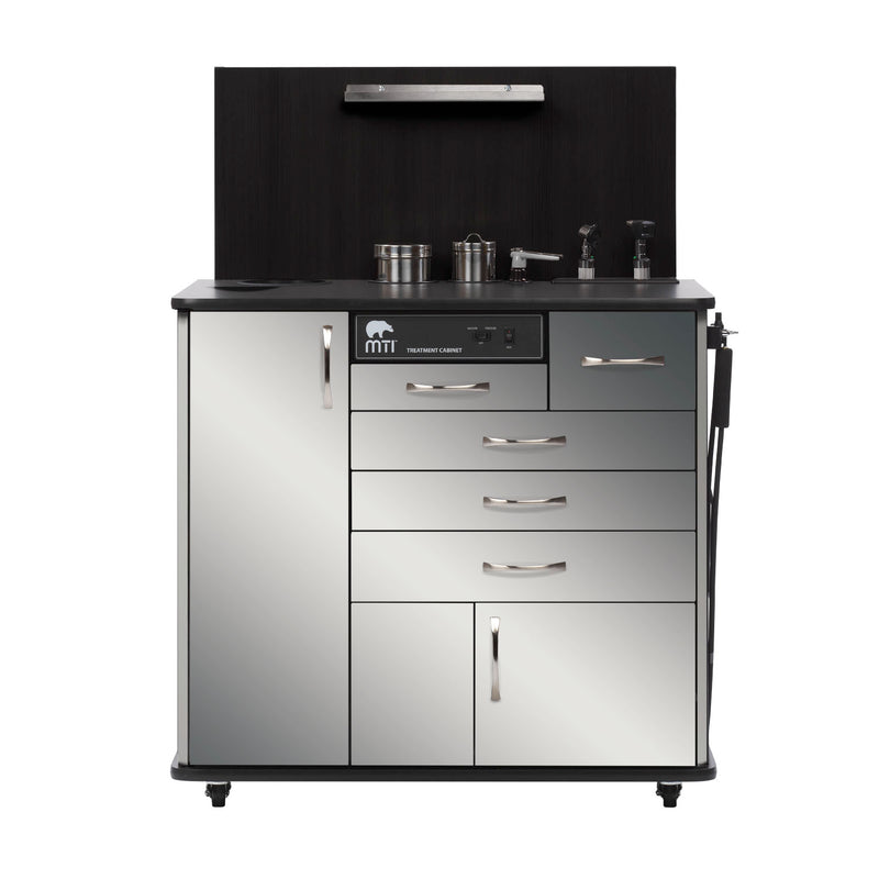TC100CS ENT Cabinet, Sit-down with Side Storage, Standard Configuration 1, Metal-Stainless Steel (DROP SHIP ONLY) (Continetal US & Canada)