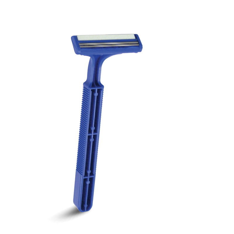 Twin Blade Plus Razor, Long Handle & Lubricating Strip, 10/bg, 10 bg/cs (To Be DISCONTINUED)
