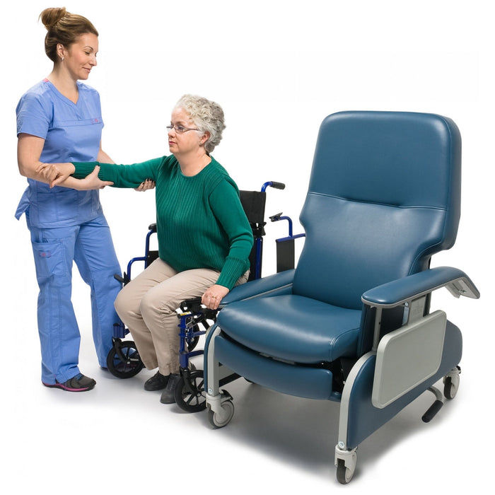 Graham Field Lumex Deluxe Clinical Care Recliner with Drop Arms FR566DG8567