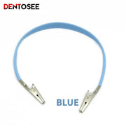 Dental Bib Clips Chain Autoclavable Silicone Dental Patient Clip Scarf Clip Napkin Holder Stainless Steel Dental Tools