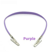 Dental Bib Clips Chain Autoclavable Silicone Dental Patient Clip Scarf Clip Napkin Holder Stainless Steel Dental Tools