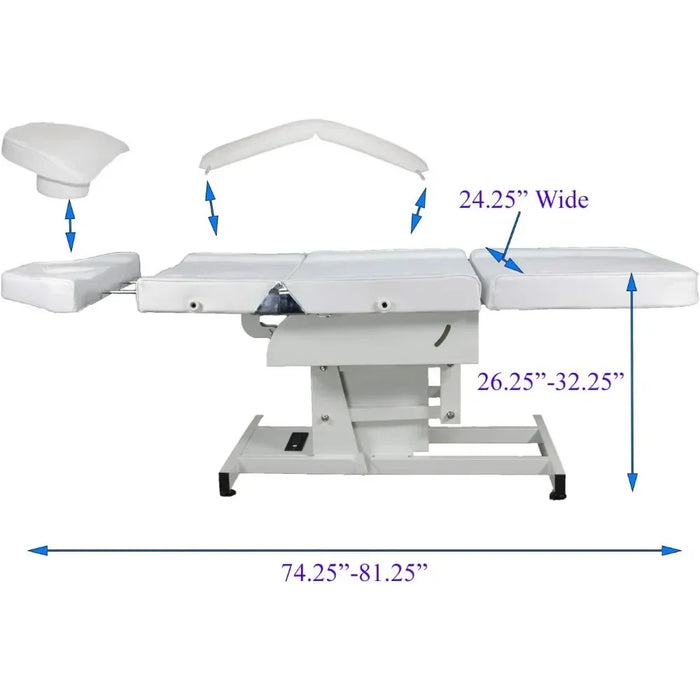 Tatto Comfortably Fully Electric Adjustable Facial Bed/Massage Table 3