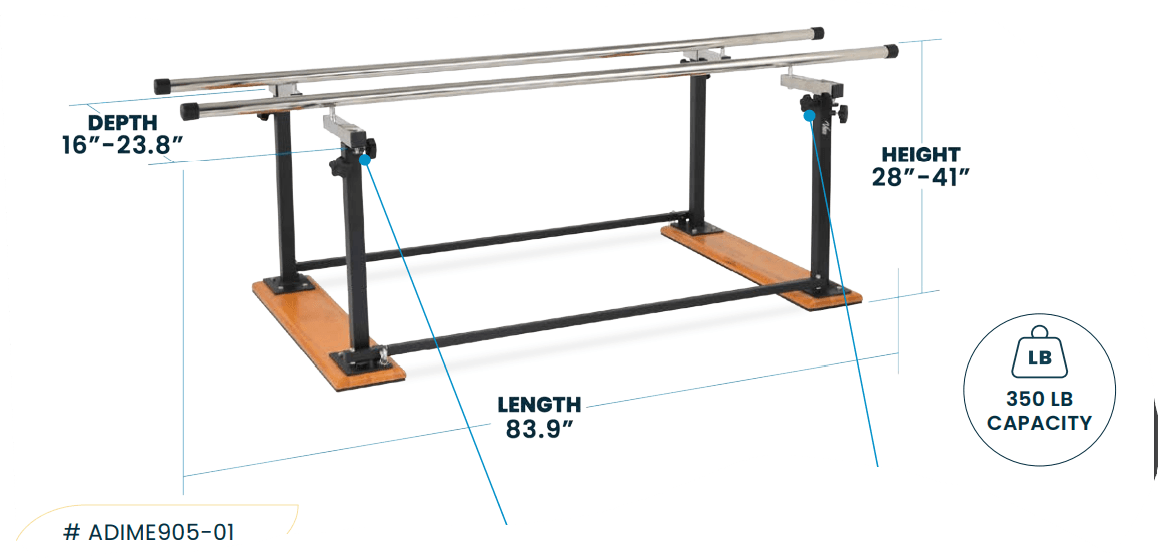 Viva Comford Folding Parallel Bars 905-01 - DENTAMED USA