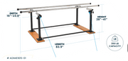 Viva Comford Folding Parallel Bars 905-01 - DENTAMED USA
