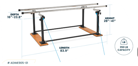 Viva Comford Folding Parallel Bars 905-01 - DENTAMED USA