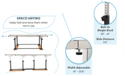Viva Comford Folding Parallel Bars 905-01 - DENTAMED USA