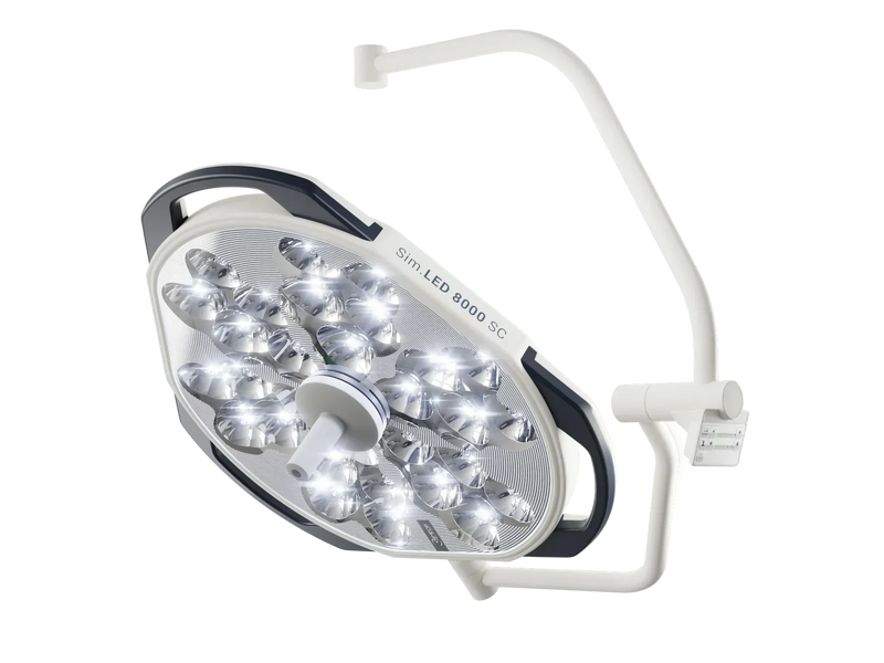 SIMEON LED 500, Single Light, 2x 32" Monitor Arm, Ceiling AS.100.009 - Dentamed USA