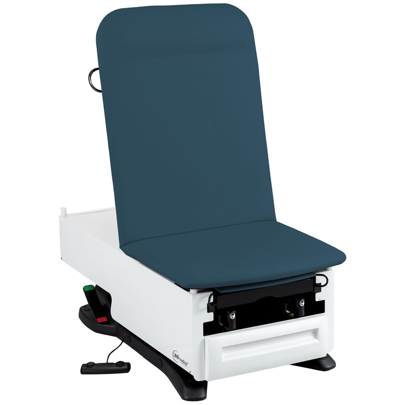 Exam Table, ProGlide, 3002-500-300 with OneTouch WheelBase System, Classic Upholstery, Pneumatic Backrest,  Stirrups, Foot Control, Front Storage Drawer, Available in 16 colors (DROP SHIP ONLY)