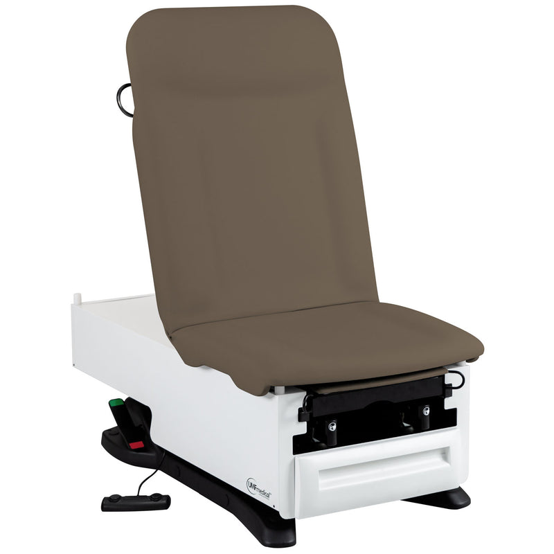 Exam Table, ProGlide, 3002-500-305 with OneTouch WheelBase System, Premium Upholstery, Pneumatic Backrest,  Stirrups, Foot Control, Front Storage Drawer, Available in 16 colors (DROP SHIP ONLY)