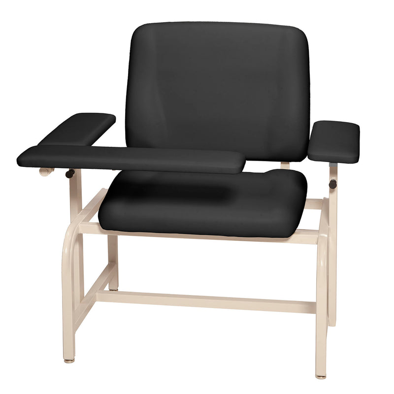 Bariatric Blood Draw Chair, 8690, with Seamless Upholstery, Padded, Flip-Up Height Adjustable Arm Board, Front Board, Heavy Duty Steel Frame, 750 lb (340.2kg) Patient Weight Capacity, Side Tray Available as Accessory, Available in 8 Colors (DROP SHIP ONLY