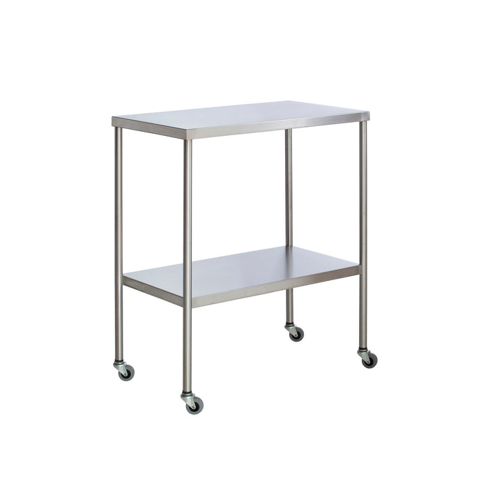 Instrument Table with Shelf, Stainless Steel, 18 x 33" (DROP SHIP ONLY)"